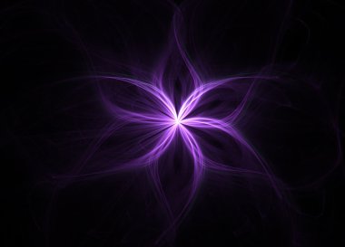 Soyut fraktal çiçek