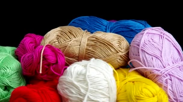 Yarn for crocheting — Stock Video