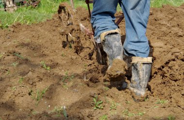 Elektrikli vinç ve çiftçilik için el pulluk