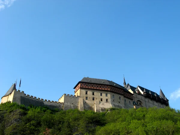 프라하, 체코 공화국 근처 고딕 karlstejn 성 — 스톡 사진