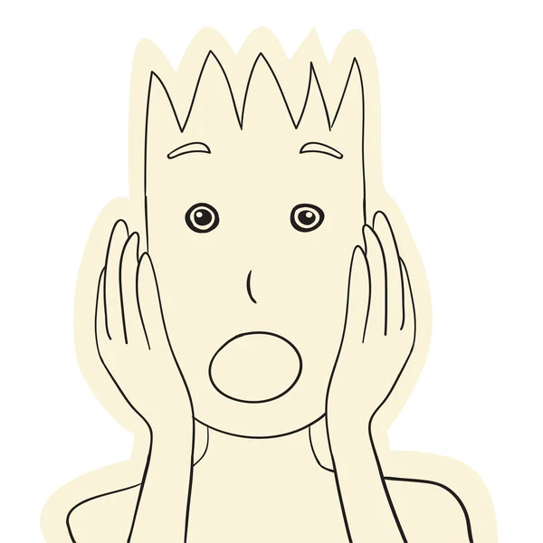 Scared person Royalty Free Stock Illustrations