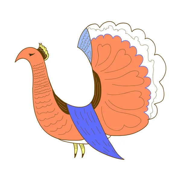 Ornamental dove bird — Stock Vector