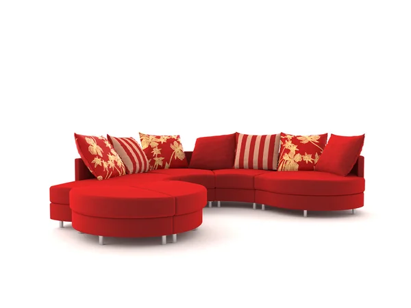 Red sofa — Stock Photo, Image