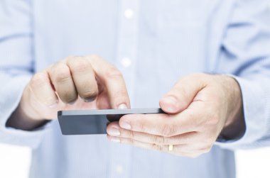 adam bir dokunmatik ekran cep telefonu işletim