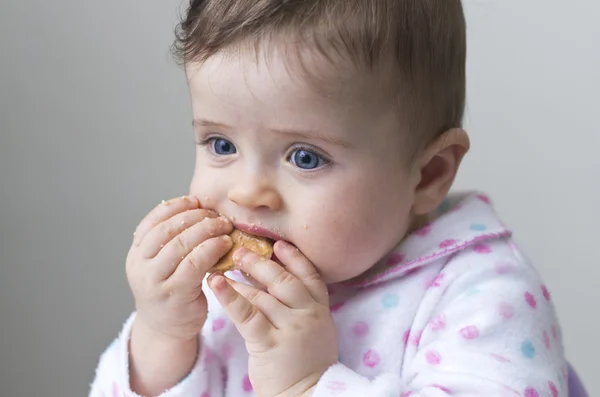 Messy little girl — Stock Photo, Image