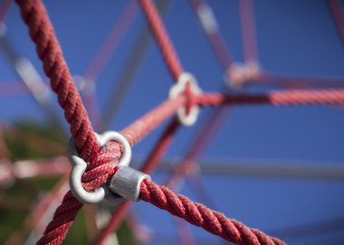 halat tırmanma çerçeve çocuk üzerinde