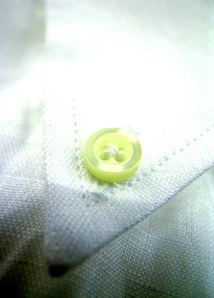 DETAIL OF COLLAR SHIRT WHITE   WITH BUTTON — Stock fotografie