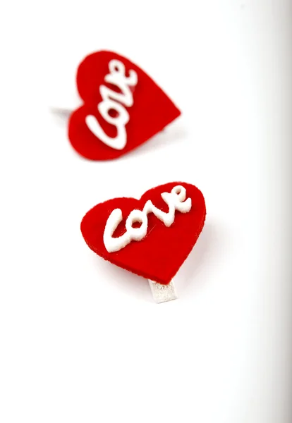 Two red heart — Stock Photo, Image