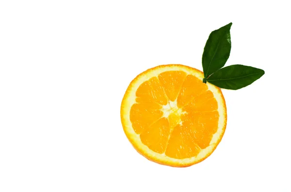 Plasterek pomarańczy, na białym tle — Zdjęcie stockowe