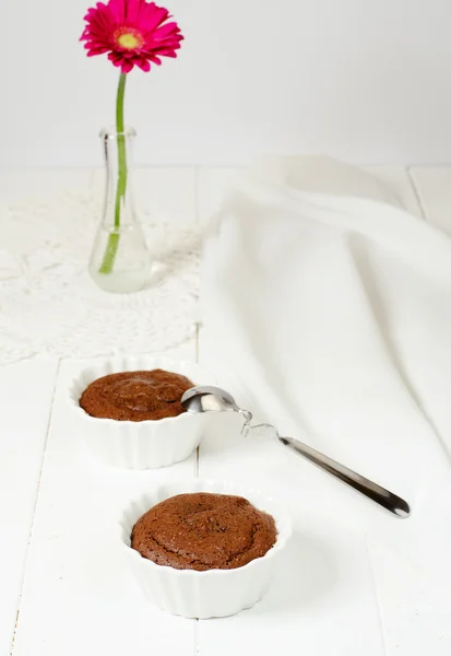 Schokoladensouffles — Stockfoto