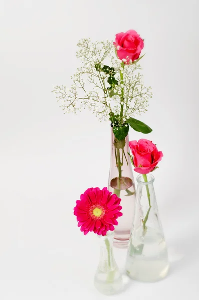 Bouquet from three flowers — Stock Photo, Image