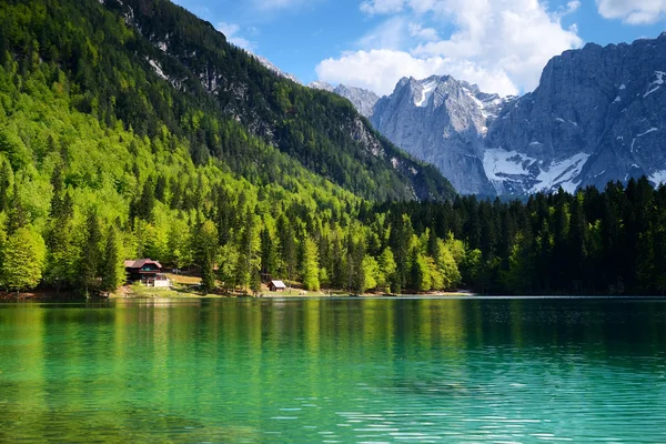 Lago di Fusine, Italia — Stok Foto