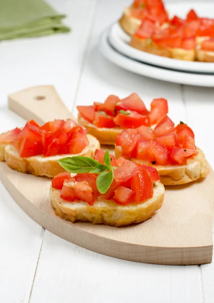 Bruschetta with tomato — Stock Photo, Image