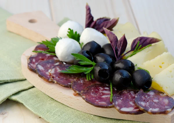 Salumi con salame — Foto Stock