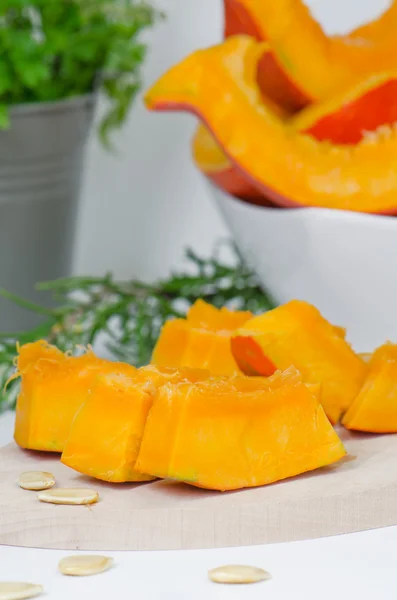 Trozos de calabaza — Foto de Stock