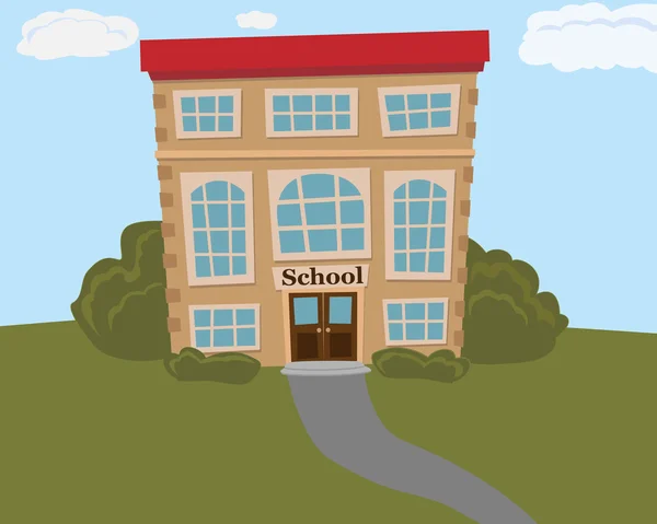 School building — Stock Vector
