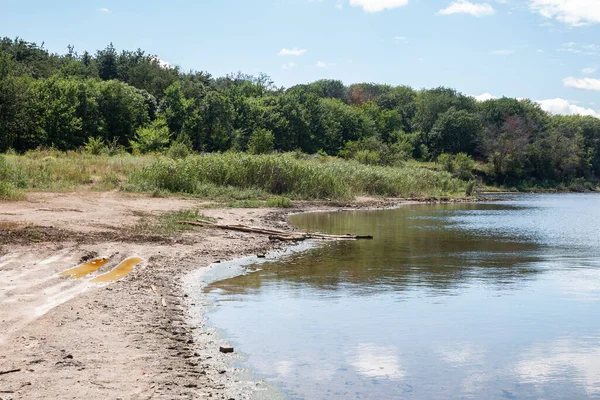 Relicto Lago Sal Tambukan Lugar Extracción Lodo Terapéutico Territorio Stavropol Imágenes de stock libres de derechos