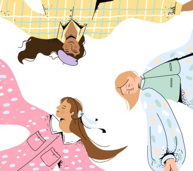 Yuvarlak danslı şık kızlar..