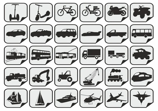 Icoane simple Transport — Vector de stoc