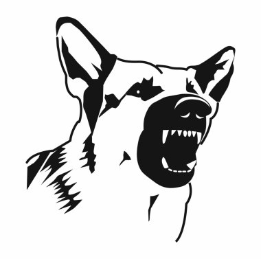 Kontur kötü köpek