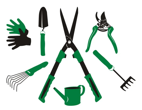 Vector garden tools — Stock Vector