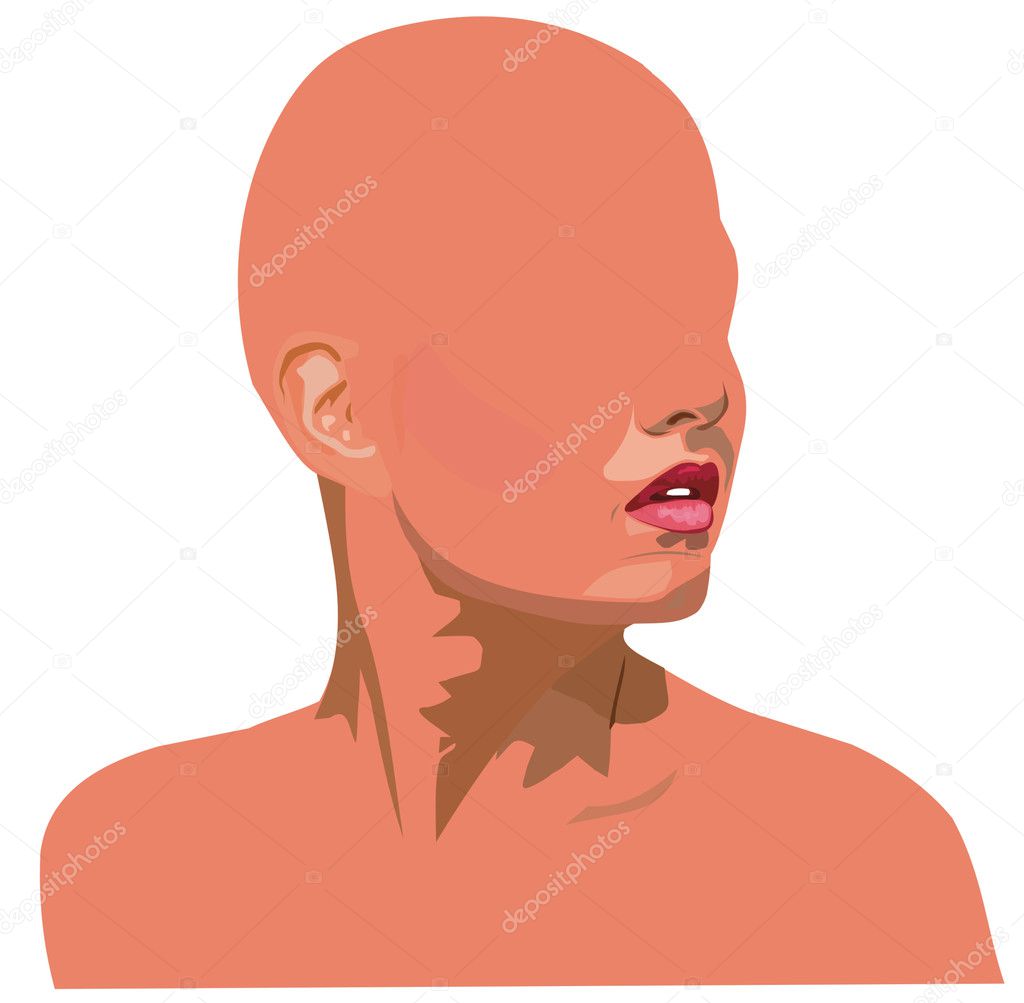 Girl's face without eyes Stock Vector Image by ©jodo19 35510577