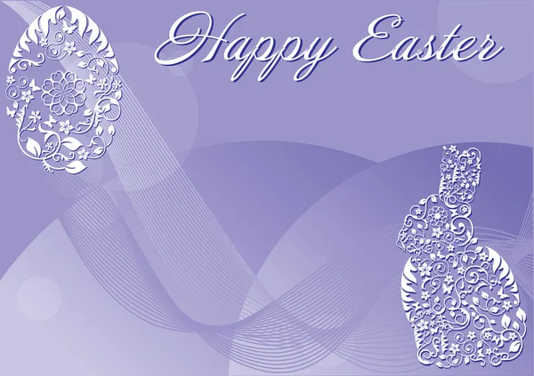 Easter purple background — Stock Vector