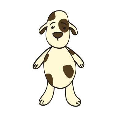 vector toy dog clipart