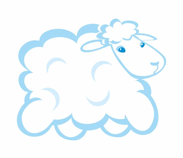 Cloud Beránek — Stockový vektor