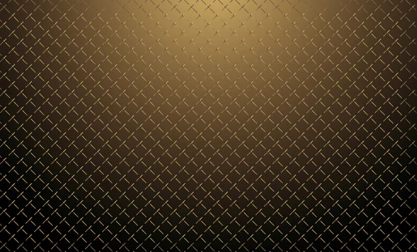 Vector de rejilla dorada sobre un fondo negro — Vector de stock