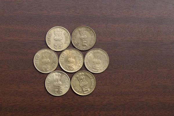 Collection Indian Currency Coins Concepts — Foto Stock