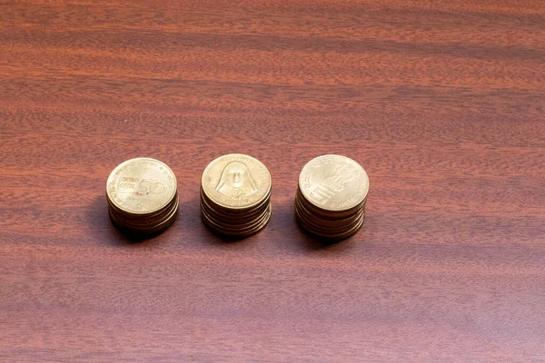 Collection Indian Currency Coins — 스톡 사진