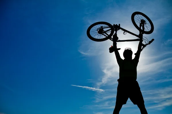 Mountain biker — Stockfoto