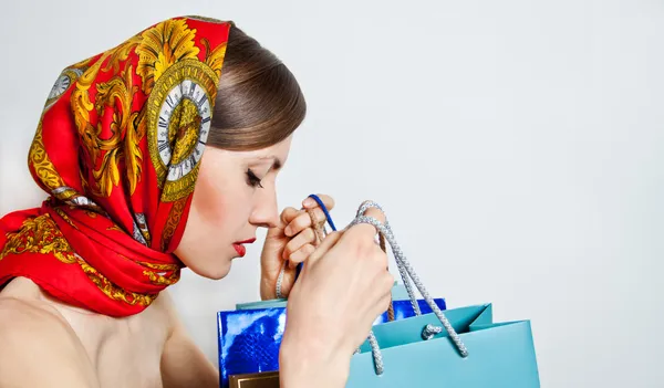 Mujer de compras — Foto de Stock