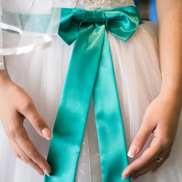 Hochzeitsdetails in blauen Farben — Stockfoto
