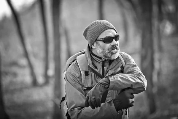 Wandelaar man — Stockfoto