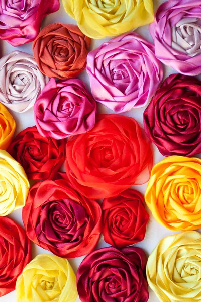 Background with handmade flowers — Stock Photo, Image