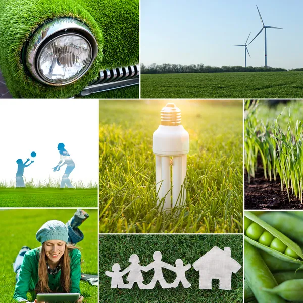 Eco energetická koncepce — Stock fotografie