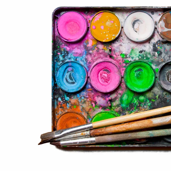 Watercolor paints — Stock Photo, Image