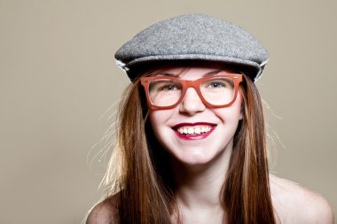 gözlük güzel kadın