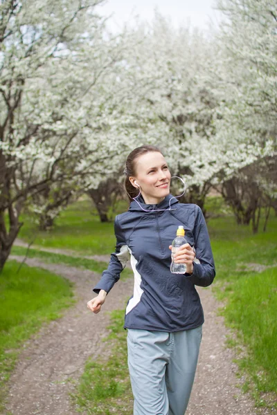 Running woman — Stock Photo, Image