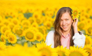 Sunflower woman