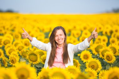 Sunflower woman