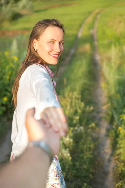 Följ mig. — Stockfoto