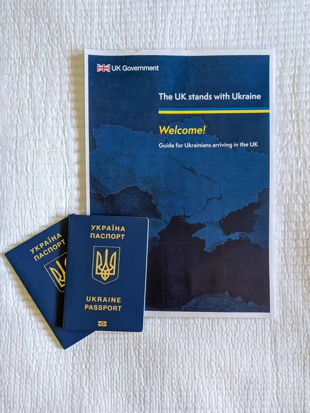 Support Ukraine Stands Ukraine Home Ukrainians Ukraine Passport 로열티 프리 스톡 이미지