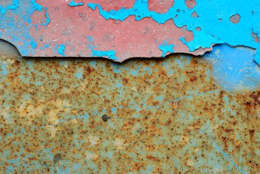 eski plaka üzerinde mavi şerit