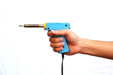 güçlü bir eli tutun havya