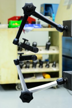 Double holder for dial guage of Computer NC machine