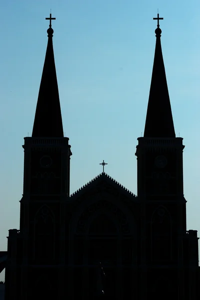 Silhouette Church of Christ — Stock Photo, Image
