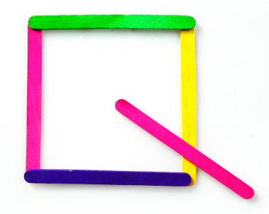 renkli ahşap bar ayrılmış sessiz harf q